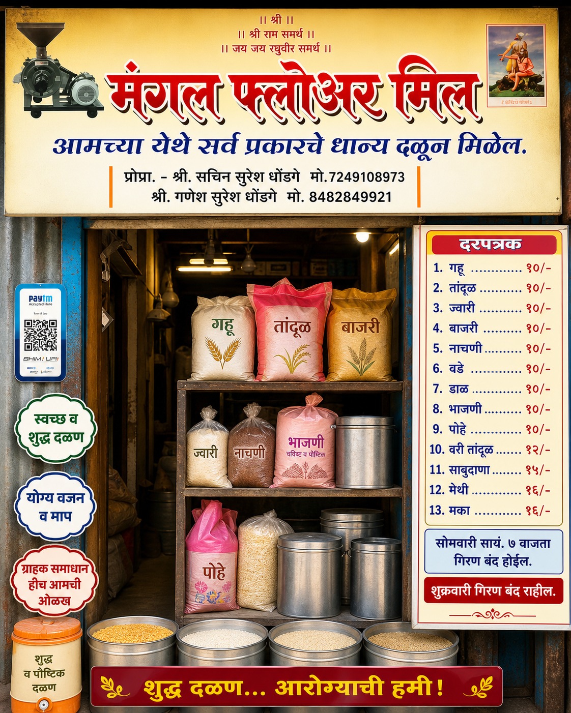 मंगल फ्लोअर मिल – महाड mangal floor mil